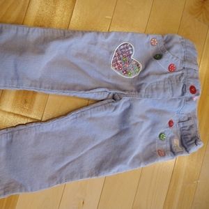 3/20$ 6-12m Minoti corduroy lilac pink accents